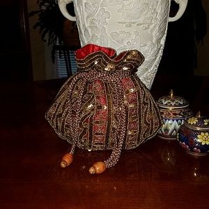 Sequence Drawstring Small Purse (NWOT)